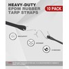 Bungee Cords Heavy Duty Outdoor 21", 10 Pack Rubber Bungee