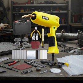 Plastic Welder Gun 220W With 800 Staples And 56 Rods For Plastic Welding JobsNumber of Welding Rods: 56 x Welding Rods, Power: 220 W