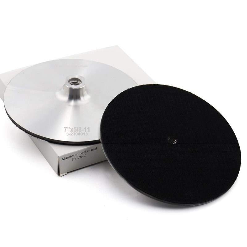 BSRTTOOL 7 Inch Aluminum Backer Pad - Hook Loop Backing