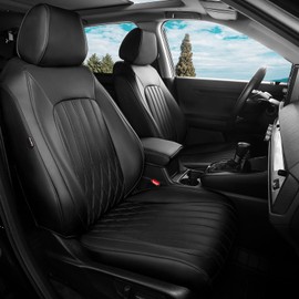 FEINEPRO Seat Covers for Honda CRV 2023 2024 2025 EX-L/EX/LX/Sport/Touring/Special Edition Hybrid & Gas 1:1 Custom Leather Seat Covers Full Set - Back