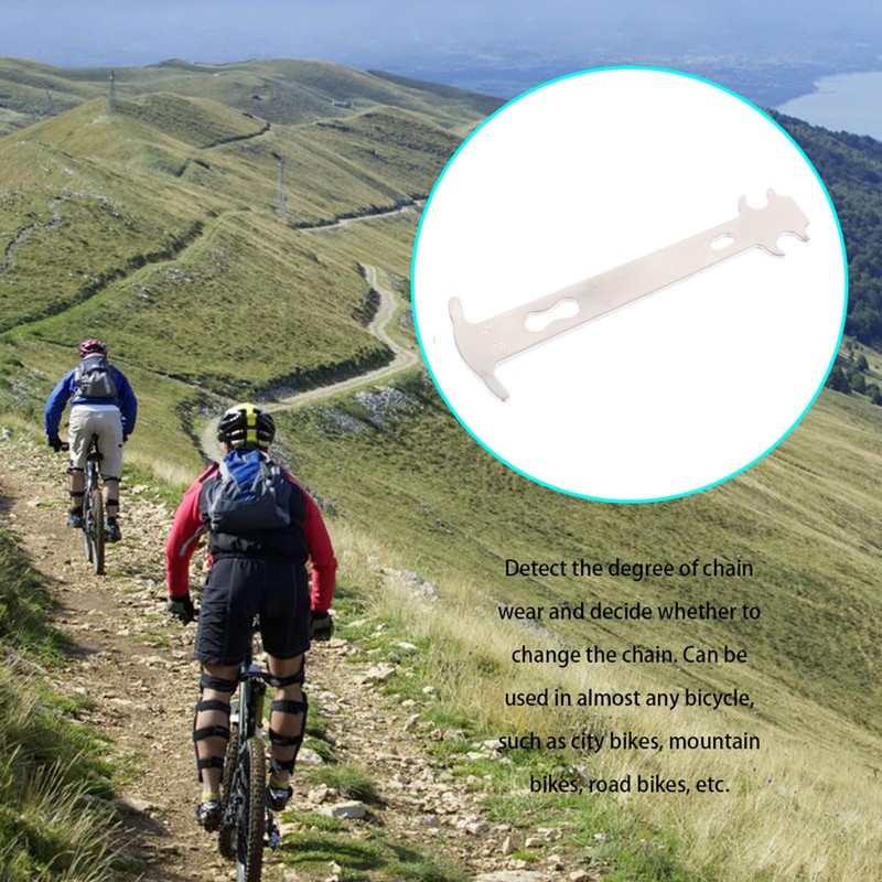 Bike Chain Wear Indicator Tool - Upgraded Portable Bicycle Chain