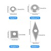 Carbide Indexable Inserts Set for Lathe Chisel, 12 Pieces CNC