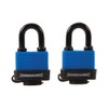 Silverline 568779 Keyed Alike Weather-Resistant Padlocks 48mm 2pk
