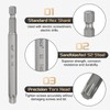 sourcing map 5pcs T45 Torx Head Screwdriver Bit 1/4" Hex
