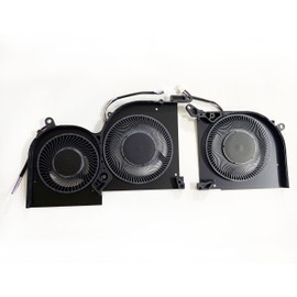 Fleshy Leaf CPU+GPU Cooling Fan Replacement for MSI Stealth GS66 WS66 11UG 11UE 11UH 11UMT 11UKT Creator 15 OLED MS-16V4 BS5005HS-U4Q BS5005HS-U3J 16V4-CPU 16V4-G-CCW