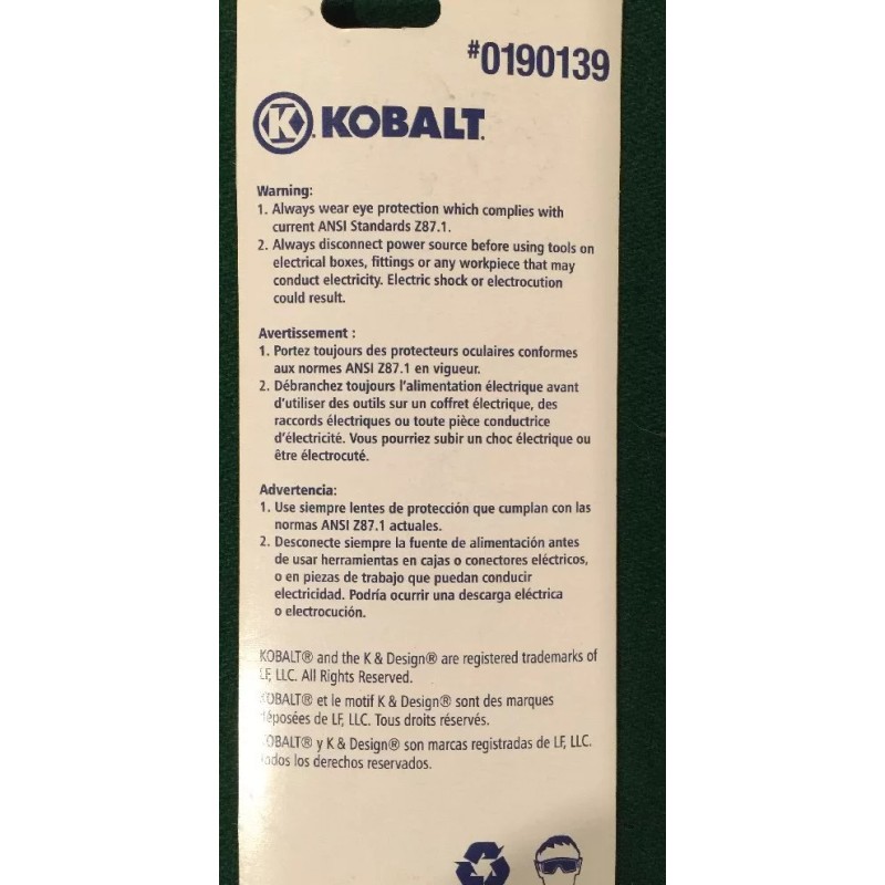 Kobalt (2) NEW - Kobalt 6" Rod Saw Blade
