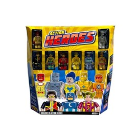 Blokko Action Heroes, Set of 8 Collectible Figurines, Ages 8+