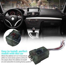 BLUE ELF High/Low Converter with Remote Turn On Gold Female RCA Output IS-RM200