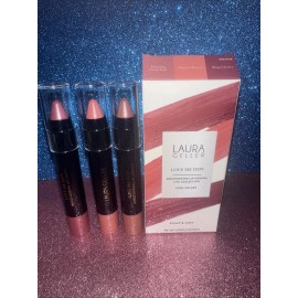 Laura Geller Love Me Dew Moisturizing Lip Crayon 3 Pc Collection