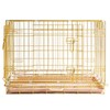 Piivos Dog Crate 30 Inch, Copper Gold Dog Kennel |