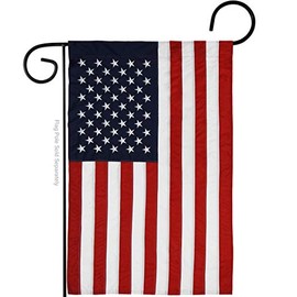 Breeze Decor Patriotic Scottish Fold Garden Flags Pack Animals Cat Kitten Meow Spoiled Paw Fur Pet Nature Farm Animal Creature USA Applique Small Decorative Gift Yard House Banner Made in 13 X 18.5