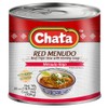 Chata Red Menudo with Hominy Can | Ground Corn + Beef Tripe Stew | Ready-to-Eat | 25 Ounce (Pack of 3)