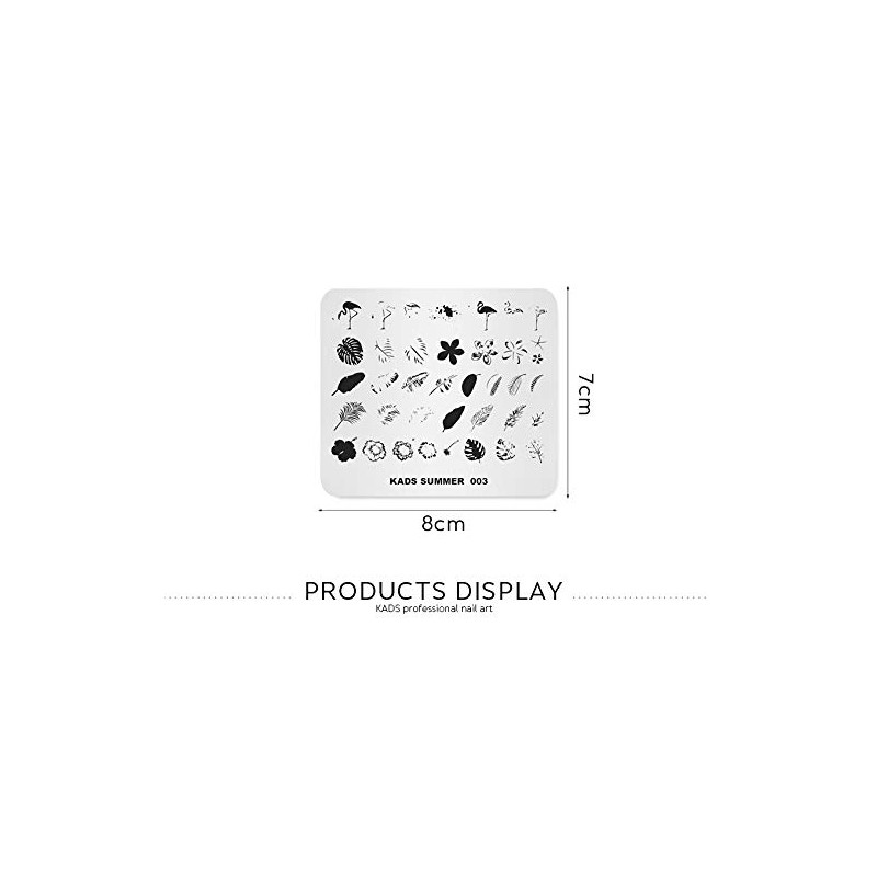 Nail Stamp Plate Summer Theme Picture Print Design Templates Nature