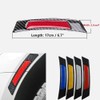 BoYeeBo Universal 4Pcs Carbon Fiber Car Wheel Eyebrow Bump Protector