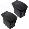 2X Carling Technologies Contura Rocker Switches V1D1S00B-AZC00-000 | SPST ON-None-Off