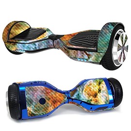 MightySkins Carbon Fiber Skin for Ultra Hoverboard - Space Cloud | Protective, Durable Textured Carbon Fiber Finish | Easy to Apply, Remove, and Change Styles | Made in The USA
