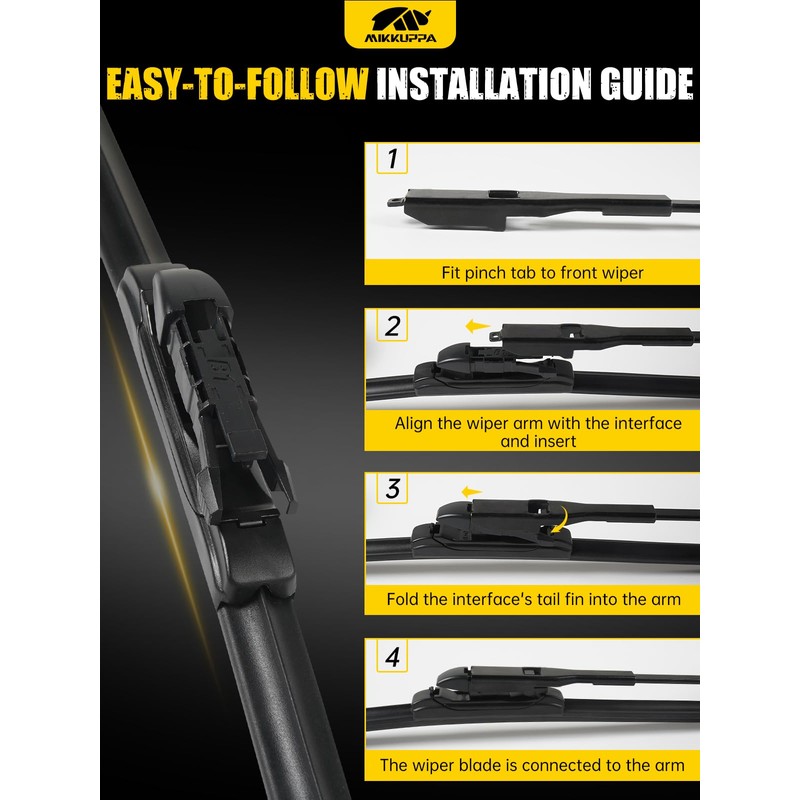 MIKKUPPA 20"/20"/12"/11" Windshield Wiper Blades - Replacement for 2008-2012 Ford