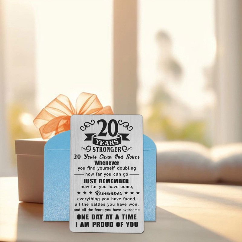 Richesele 20 Years AA Sobriety Gifts - 20 Year Stronger