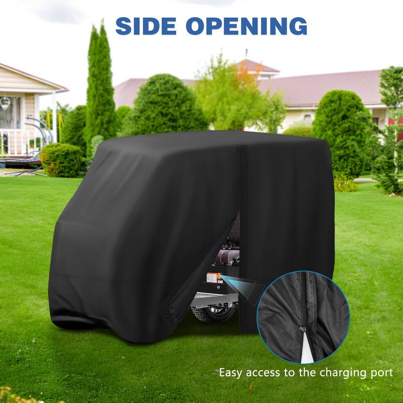 Jungda Golf Cart Cover,Waterproof Universal 4 Passenger Golf Cart Covers,Golf