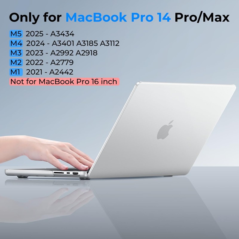 BlueSwan Matte Case for MacBook Pro 14 M5 M4 M3
