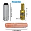 EATBALE 6Pcs MB15 15AK Contact Tip 0.8mm M6 & Tips