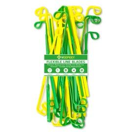 Weed Eater Blades, 32 Pack, Replacement Flexible Line Blades for Trimmers Edgers, Weed Wacker Blades, Weed Eater String, The First Choice for Durability When Cutting Grass, Yellow & Green Set.