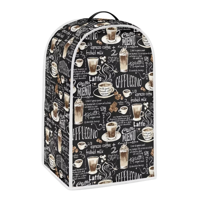 Poceacles Coffee Pattern Blender Covers for Kitchen Compatible with Food