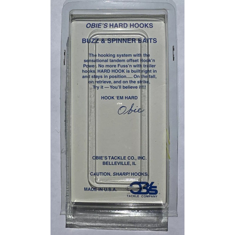 OB’s 1/4oz Buzzbait Obie’s Hard Hook Yellow w/Aluminum Silver Blade