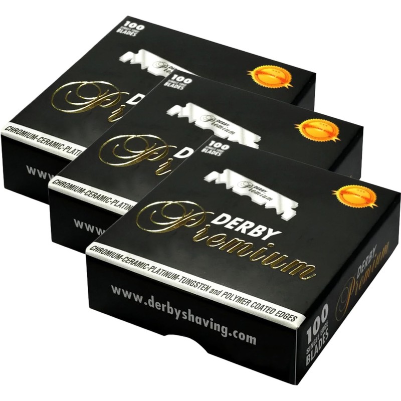 Derby Premium Single Edge Razor Blades 300 Units (1 Pack)