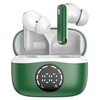 chalvh Wireless Earbuds Noise Cancellation with Microphone Green