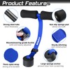 Bilbear Adjustable Nordic Curl Strap with Kneeling Mat,Portable Hamstring for