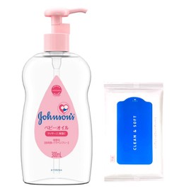 Johnson Baby Oil, Lightly Fragrant, 10.1 fl oz (300 ml), Bonus Included, Baby Moisturizing, Hypoallergenic