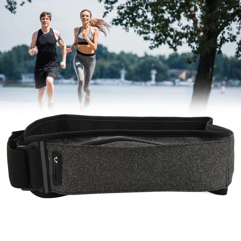 Running Waist Bag Multi Independent Pockets Elastic Breathable Thin Light