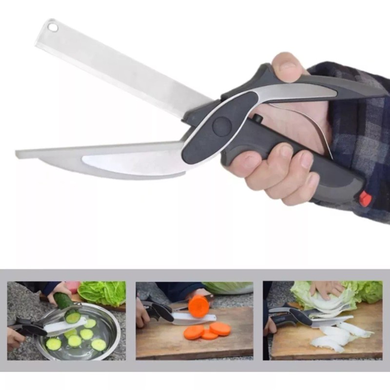 Molin Tijeras De Cocina Mágicas 2 En 1 Cuchillo Con
