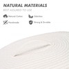 Sea Team Oval Cotton Rope Storage Basket with Lid, Lidded