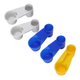 Vaso De Agua para Pájaros con Dispensador Automático Paquete De 5 Sin Comedero para Jaulas De Palomas Y Loros Fácil De Limpiar De Plástico con Puertos Aleatorios