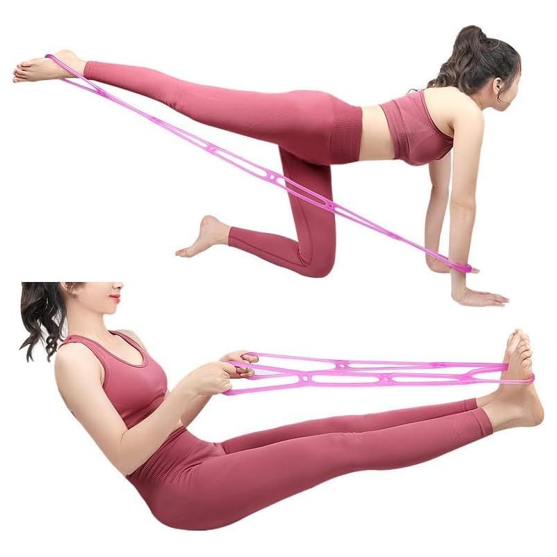 7 Ring Stretch Resistance Exercise Band, BetterJonny Workout Bands Arm