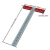 Woodworking T Square Ruler Aluminium Alloy Metal Woodworking Drawing Crafting