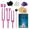 JILYUN Tuning Forks Set for Healing C 128Hz, 256Hz, 512Hz