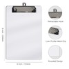 Hongri Plastic Small Clipboard, White Memo Size Clip Board for