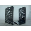 Music Themed Bookend - A Pair of Black Treble Clef