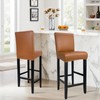 PU Leather Bar Stool Covers with Backs, Waterproof Bar Stool