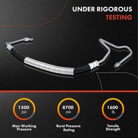 A-Premium Power Steering Hose Pressure Line Hose Assembly Compatible with Toyota Matrix Pontiac Vibe 2003-2006 L4 1.8L AWD