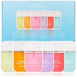 Hand Sanitizer Spray 6 Pcs ，Portable Power Mist Hydrating Quick-Dry Travel Size for Adults and Kids（6 Scents,1.3 Fl Oz）