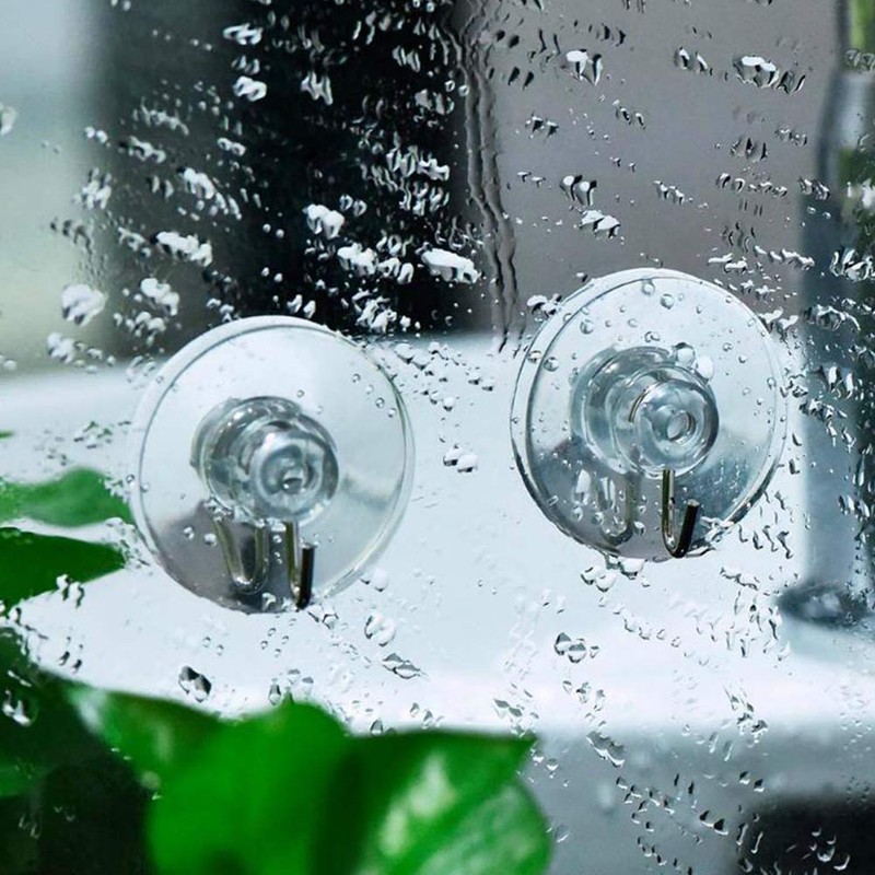Suction Cup Hooks, Pack of 24 Clear Hooks, Suction Hooks,