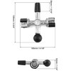QWORK Battery Post Cleaner, 1 Pack 4-Way Battery Terminal Post