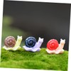 SUPVOX 21pcs Mini Snail Figurines Set for Garden Decor Educational