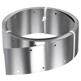 GBGS 32ft x 3-1/8"(80mm) Width Perforated Tie Strap,27 Gauge Metal Coil Strapping,Stainless Steel 304