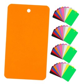 DOITOOL 150pcs Stacking Tags Frosted PVC Blank Tags Versatile for Home Office Warehouse Use