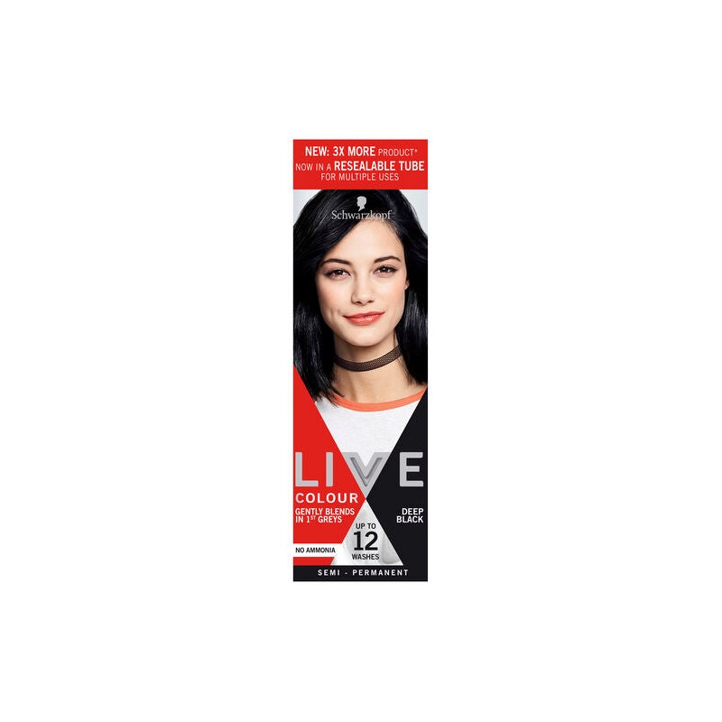 Schwarzkopf Live Colour Deep Black 75ml